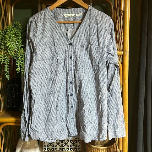 Orvis xl camp shirt 100% cotton - Picture 2 of 8